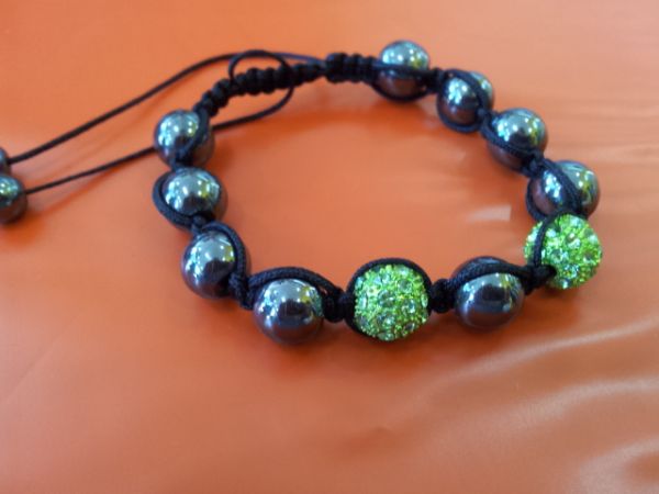 Pulseira Shamballa Verde 01